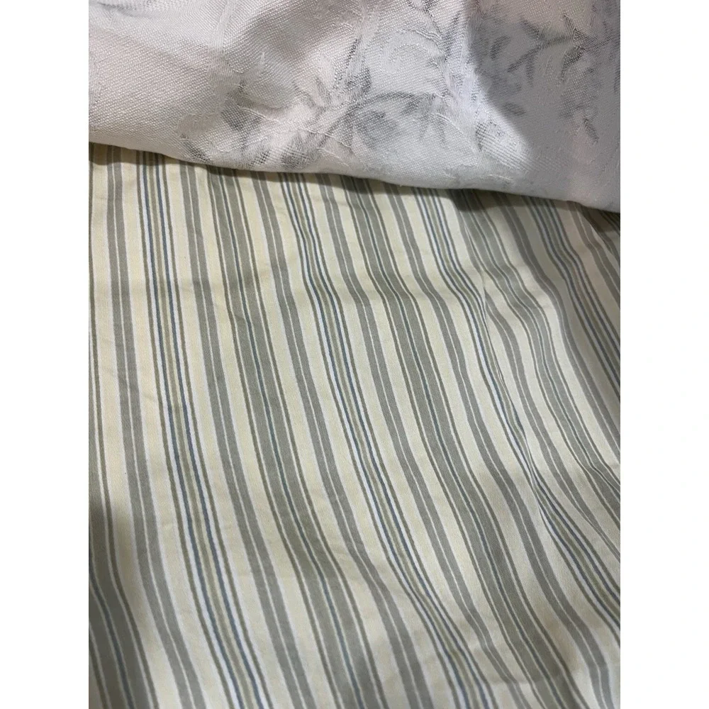 Waverley Garden Room Carolina Valance Scalloped‎ Double Layer Striped 70x18